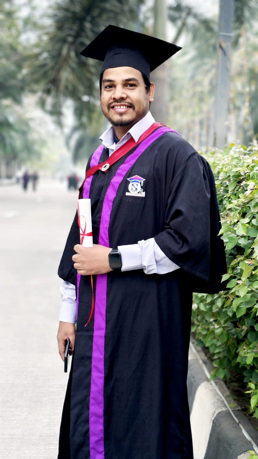 Md. Refaat Rony at his B.Sc. convocation
